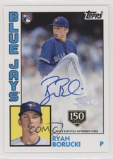 2019 Update 1984 Topps Baseball Rookie 150th Anniversary Ryan Borucki Auto 1u6