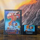 Sonic the Hedgehog 2 - SEGA Genesis 1992 - Game and Case No Manual - Tested