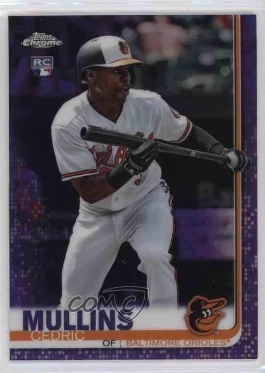 2019 Topps Chrome Purple Refractor 141/299 Cedric Mullins #52 15ra