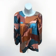 DR2 Womens Shirt Size Small Blouse Long Sleeve Casual Career New