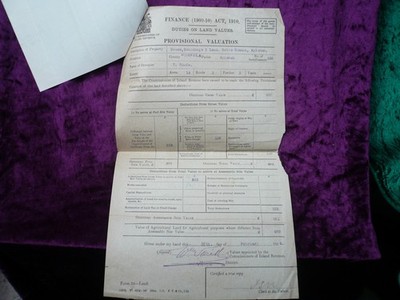 Vintage Property Evaluation Form 1914 Butts Common Norfolk (82)