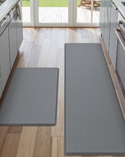 2PCS Kitchen Rugs and Mats Cushioned Anti Fatigue Comfort Mat Non Slip Standing