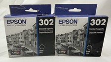 2x EPSON 302 Black Photo BK Color INK Cartridges for XP-6000 XP-6100 T302