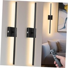 Battery Operated Wall Sconce with Remote, 27.5" LED Wall Lights - 3000K-6000K