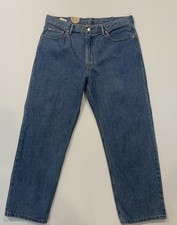 NWT Levi's 550 Relaxed Fit Men's Jeans 40x30 Blue Denim Irregular