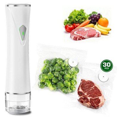 Compact Vacuum Sealer Machine Portable Handheld Food Saver System + 30 Free Bags