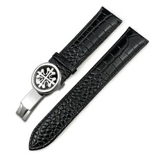 Leather Watchband for Patek Philippe 5146 5396 19-22mm Black Brown Gift Set Band