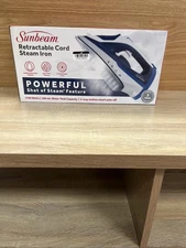 Sunbeam 1700W Steam Iron with Retractable Cord and Shot of Steam Feature....