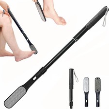 Long Handle Foot Scrubber with Toe Gap Cleaner, 18.8" - 25.9" Telescopic Toe ...
