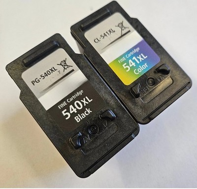 Nachfülltinte für Canon 540XL schwarz und 541XL Farbe Pixma MG3100 PG 540 CL 541