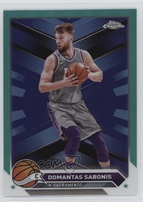 2023-24 Topps Chrome Aqua Refractor 134/199 Domantas Sabonis #10 1b3v