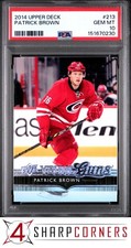 2014 UPPER DECK #213 PATRICK BROWN RC YOUNG GUNS POP 5 PSA 10