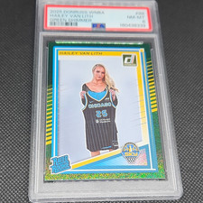 Panini 2025 Donruss WNBA Hailey Van Lith RC Rated Rookie #88 Green Shimmer PSA 8