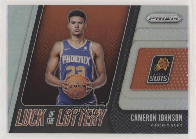 2019 Panini Prizm Luck of the Lottery Silver Cameron Johnson #11 Rookie RC 4w8