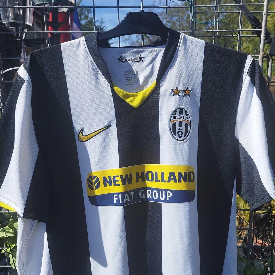 Herren Nike Juventus 2008/2009 Heimtrikot Größe XL Original Authentic Schwarz/Weiß  - Bild 3 von 4