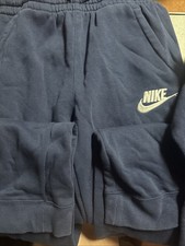 Nike Boy's Sweatsuit Joggers 2 Piece Size M 6 Sweater Large Pants Blue