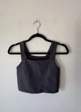 BYLT Essential Sports Bra Crop Top Women’s Size XS Dark Gray Gym Work Out