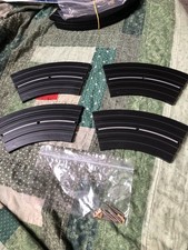 Aurora 1514 9" Radius 1/8 Curve Slot Car Track 4 W/ Pins And Locks Slot Cars
