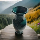 Haeger Teal Green Vase 10" Tall
