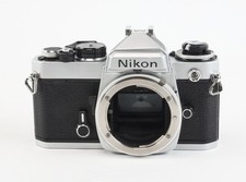 Nikon FE 35mm Film Manual Focus SLR Camera Body, Chrome BODY ONLY