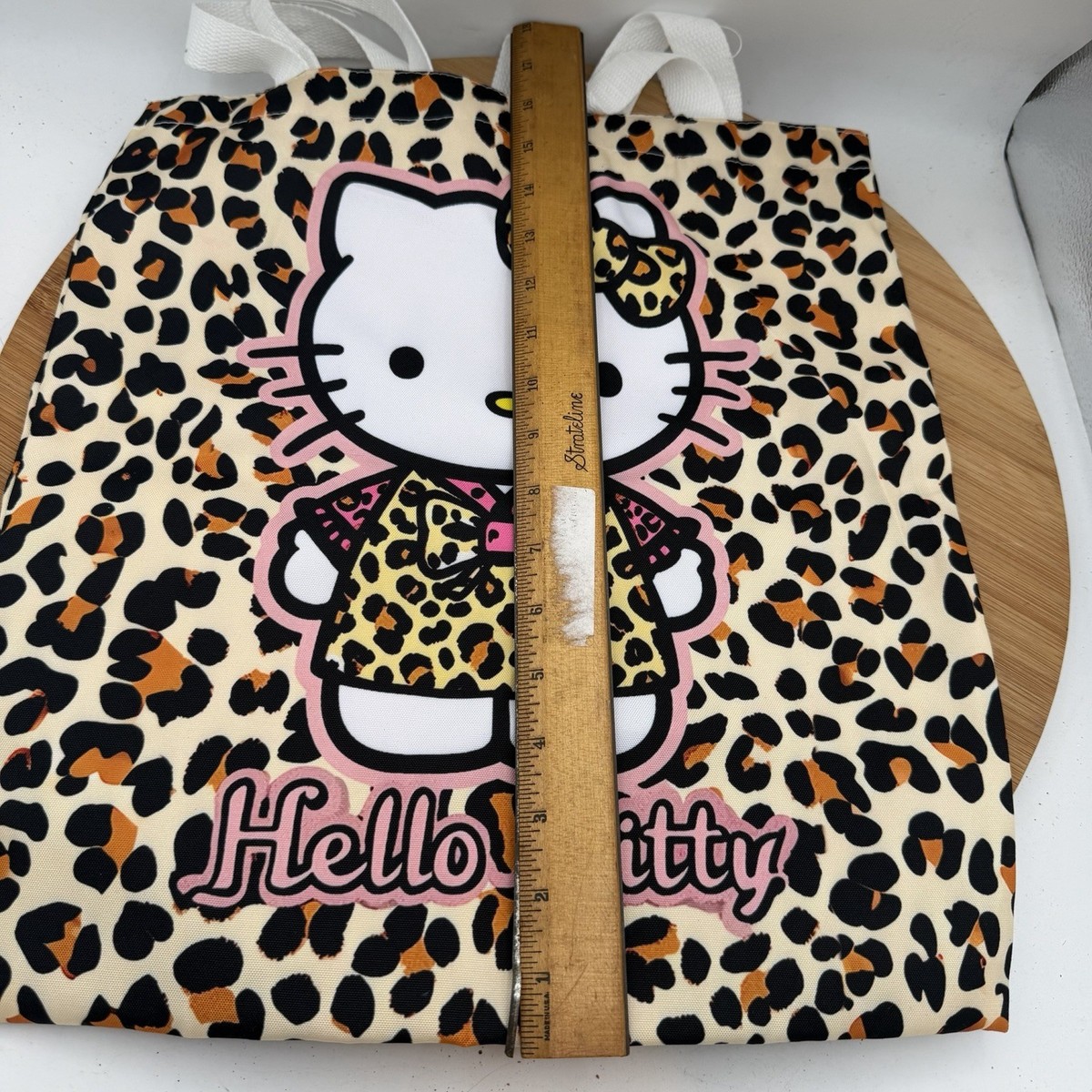 Hello Kitty Animal Print Tote Bag & Kuromi Pouch /hello 