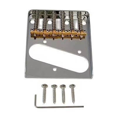 Vintage Bridge 6 Brass Saddles Chrome TL Electric Guitar Adjustable Bridge 