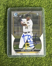 (1) Tony Blanco Jr Signed 1st Bowman Chrome Auto Pittsburgh Pirates Slugger (IP)