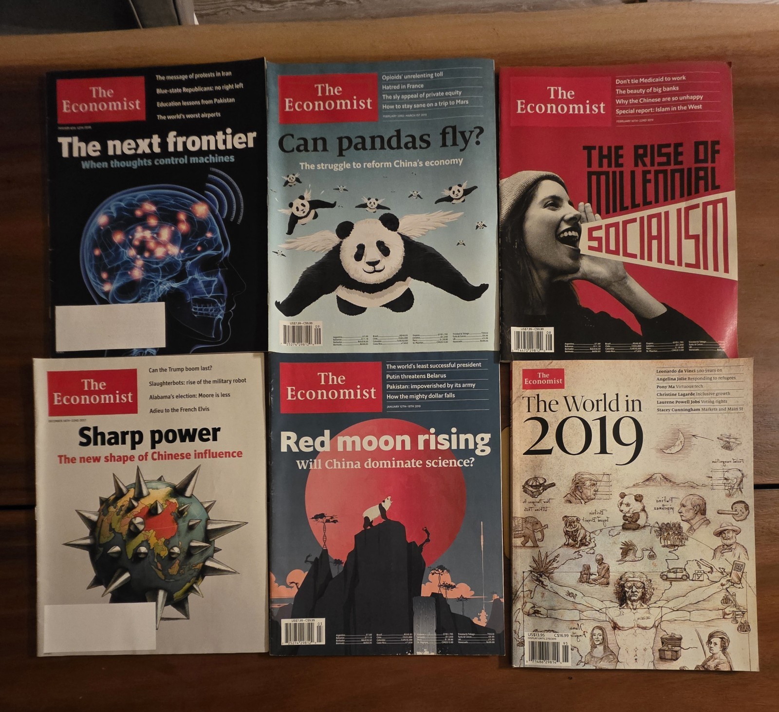 The Economist Magazine Bundle bundle of 6