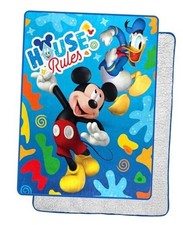 Mickey Mouse Silk Touch Sherpa Throw Blanket 60" x 80" Buddies Rule
