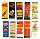 10 VTG SODA POP MATCHBOOK COVERS COKE PEPSI DR PEPPER & OTHERS