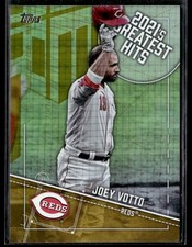 2022 Topps #21GH-20 Joey Votto 2021's Greatest Hits Gold #/75