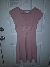 PINK TRENDY Monteau LOS ANGELES dress medium BEAUTIFUL SLEEVES COMFORT/ STYLISH