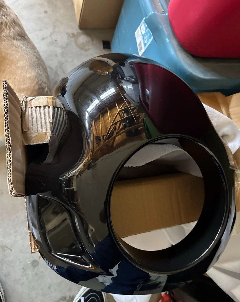 Máscara de carenado de faros de humo de 5,75" con kits para Harley Foto 2 de 4