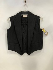 Alexander McQueen Wool Pinstripe Vest Women's Size 38 Navy