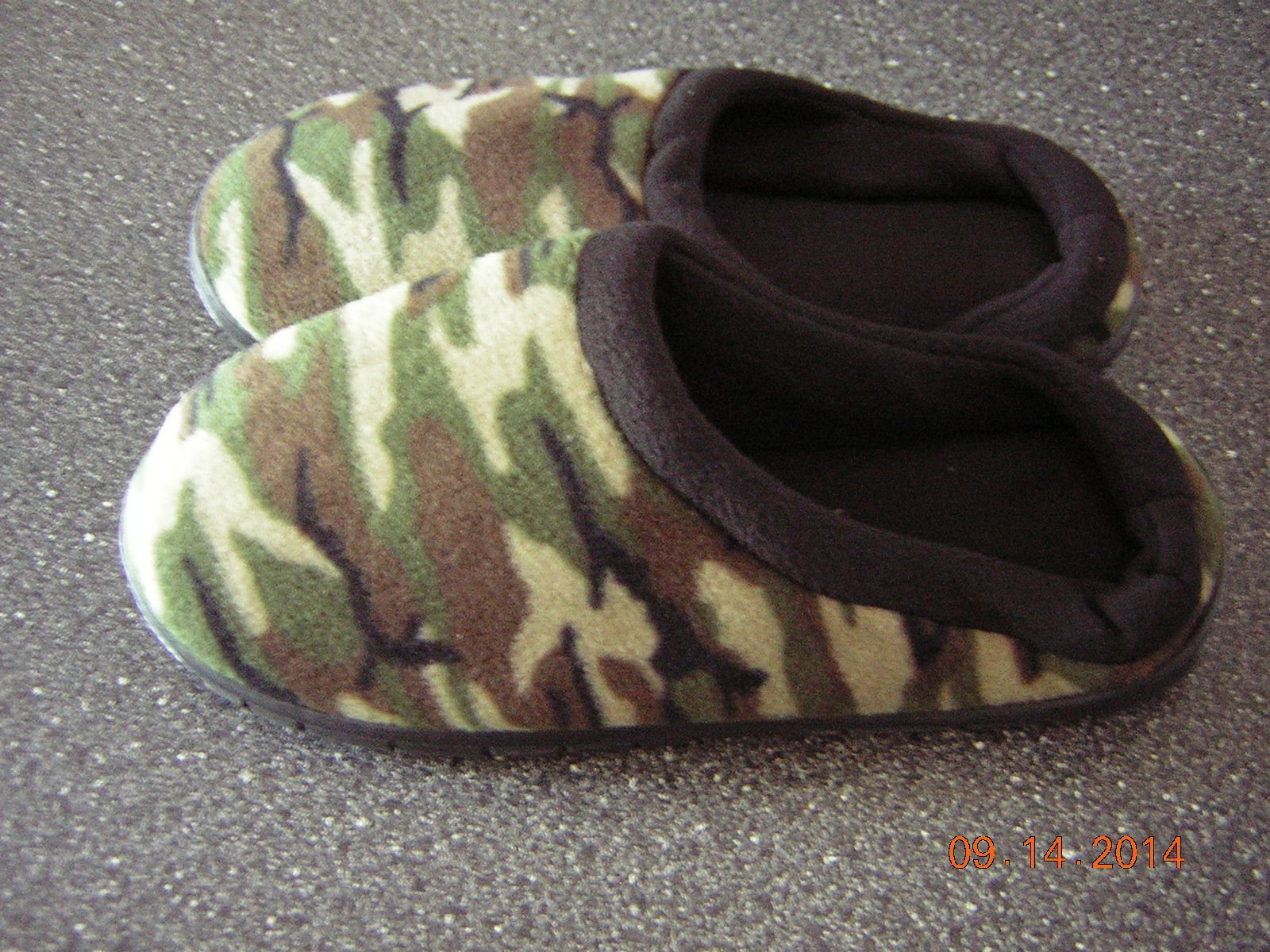 SAOLA Scarpe da casa pantofole mimetiche nuove con scatola taglia 7 8 (L) suola interno esterno