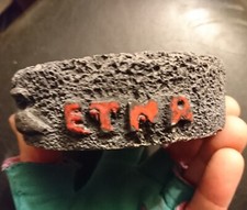 ETNA posacenere portacenere vintage anni 60-70 in pietra lavica