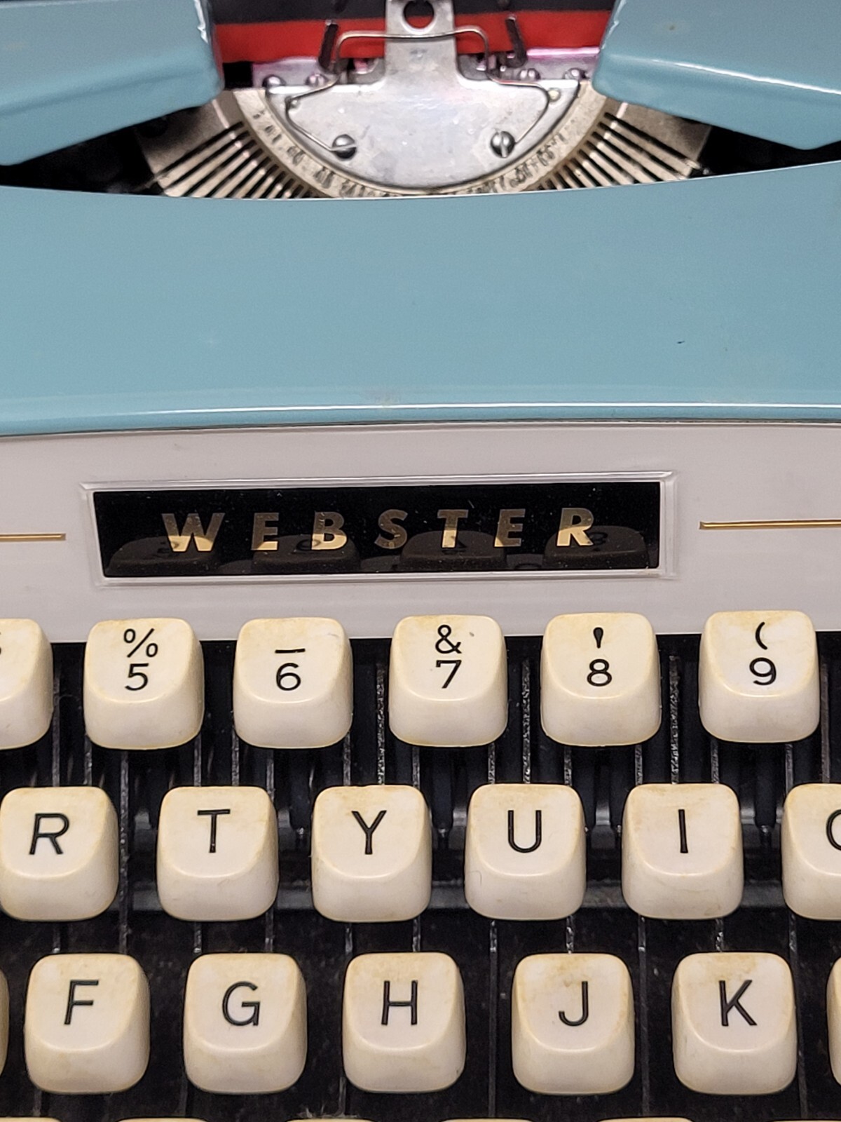 Brother ster Typewriter Portable Heavy Duty Vintage Baby Blue With Manuals eBay