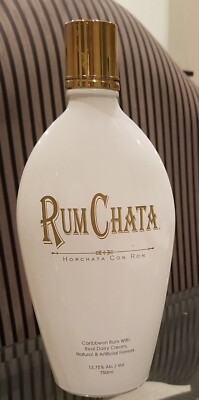 RUM CHATA Caribbean Rum with Cream Liquor Empty Bottle ~ 750 ml.