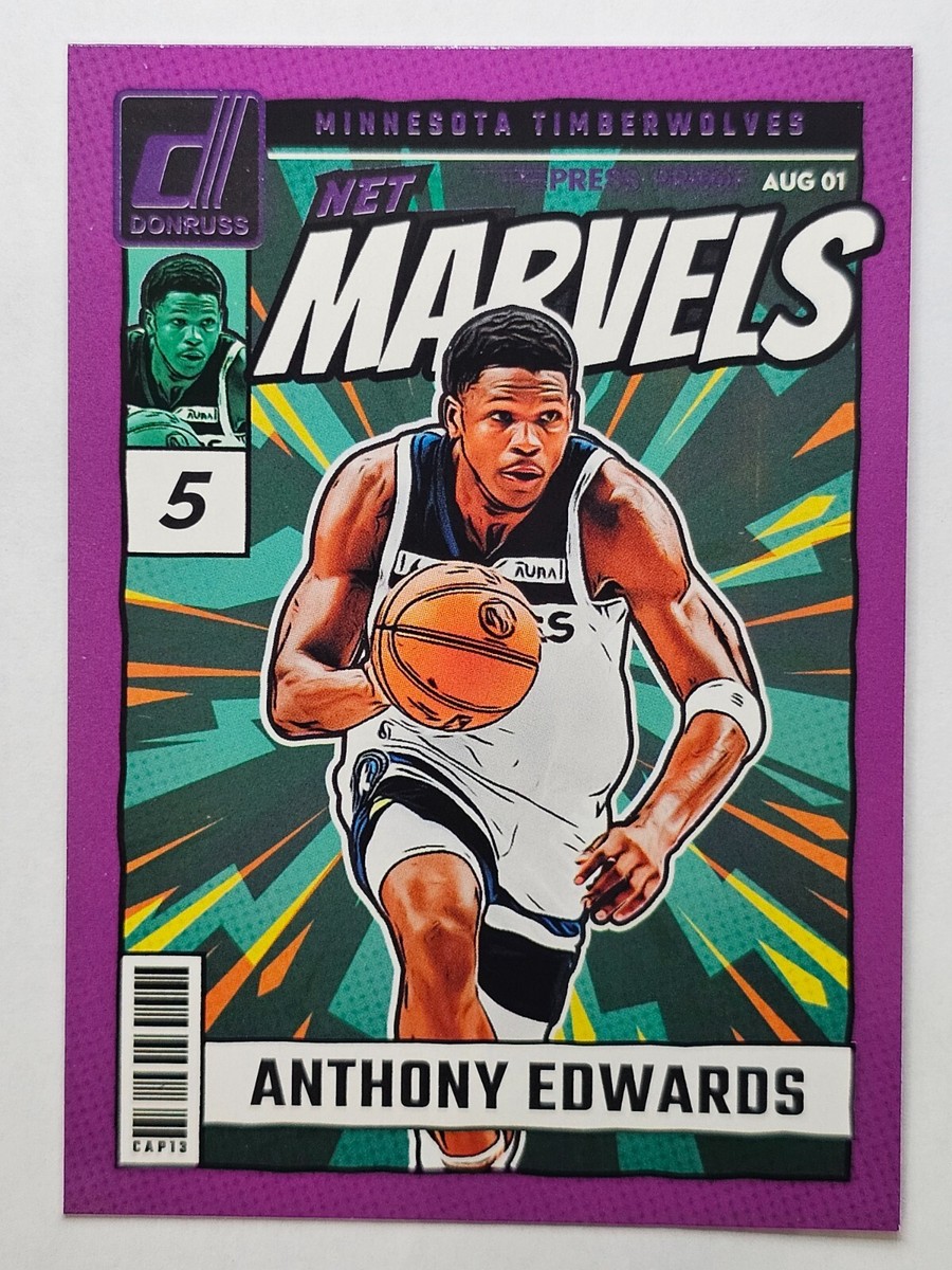 2024-25 Donruss Basketball Anthony Edwards Net Marvels PURPLE