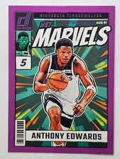 2024-25 Donruss Basketball Anthony Edwards Net Marvels PURPLE PRESS PROOF #5