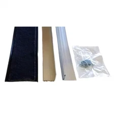 rodent block garage door bottom seal kit with 1-3/8 in. aluminum retainer and