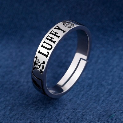 Hot Anime One Piece Luffy Devil Fruit Cosplay 925 Sliver Adjustable Ring Jewelry Ebay
