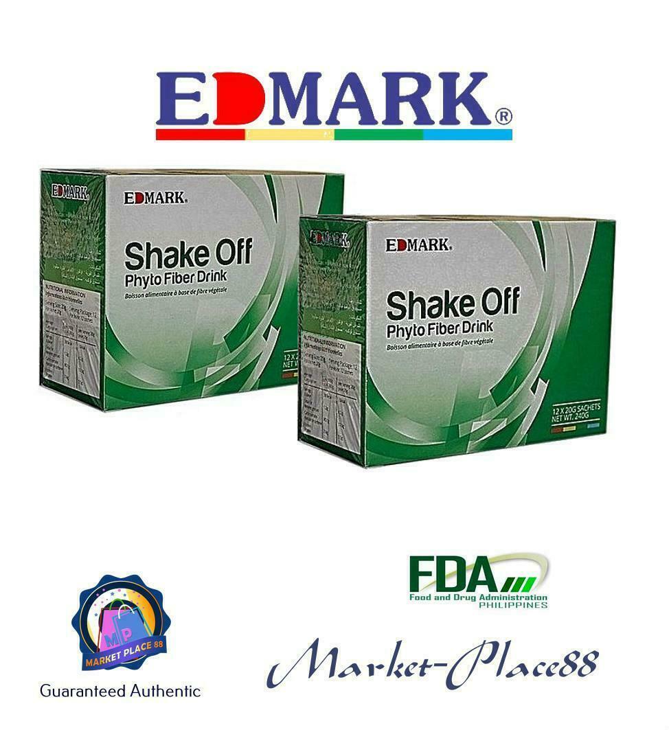 Edmark Shake Off Detox Phytofiber - Saveur Pandan - Aide Minceur Et Détox - Jusqu'à 10 Boîtes