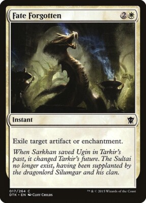 MTG COMMON REGULAR DTK: DRAGONS OF TARKIR NM - SCHICKSAL VERGESSEN 017/264