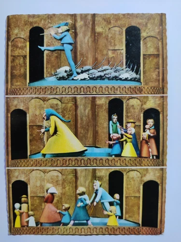 Old Postcard 1974 Pied Piper of Hamelin Run
