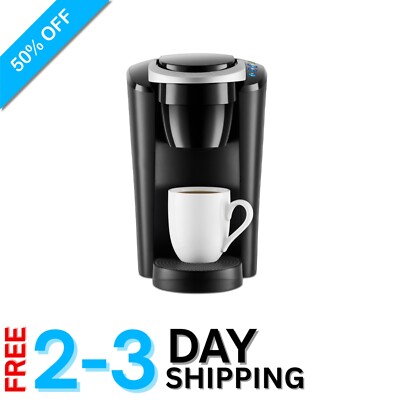 K-Compact Single-Serve Coffee Maker - 3 Brew Sizes, Smart Start, Black