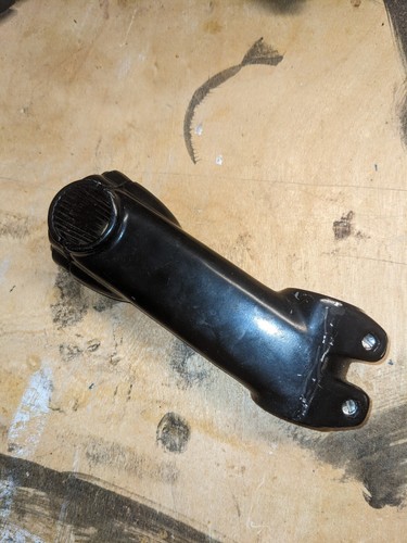 Square Alloy Threadless Steel Black MTB Stem 100mm 31.8 Steerer 25.4 Handlebar - Picture 2 of 4