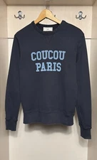 AMI Alexandre Mattiussi Coucou Paris raglan sleeve crew sweat for men's size S