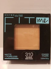 Maybelline ~ Fit Me! Matte & Poreless Powder Foundation ~ #310 Sun Beige
