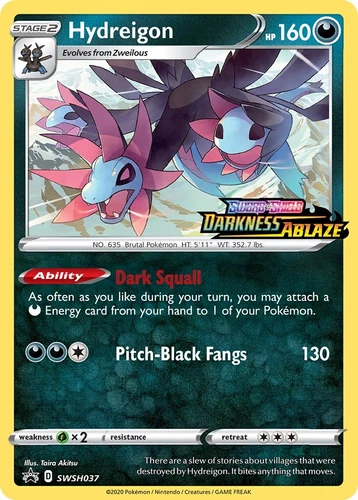 Hydreigon SWSH037 SWSH: Sword & Shield Promo Cards